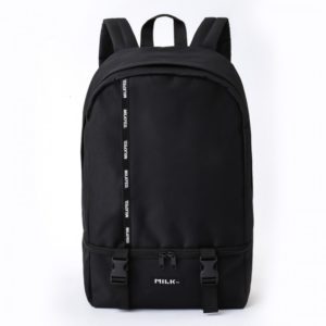 2019年6月発売セブン限定MILKFED. LOGO TAPE BACKPACK BOOK BLACK ver