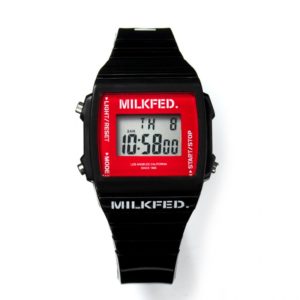 2019年10月発売ムック本MILKFED. DIGITAL WATCH BOOK BLACK付録の腕時計