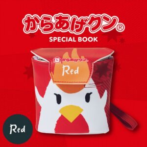 ローソン限定2022年4月発売からあげクンムック本付録の赤いポーチRed