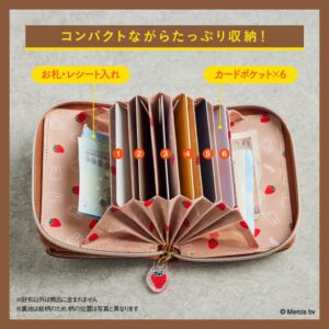 2023年4月発売ローソン限定ムック本「miffy カードが見やすい じゃばら式ミニ財布 BOOK brown」仕様