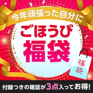 2023年11月発売付録つきの雑誌が3点入っている福袋