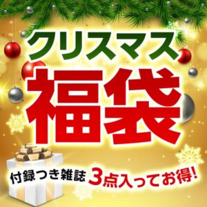 2023年12月発売　宝島社の付録付き雑誌が入ったクリスマス福袋