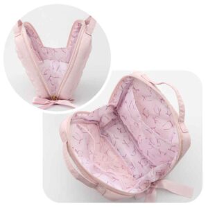 Maison de FLEUR Ribbon Case Book裏地はおしゃれなピンクのリボンデザイン。