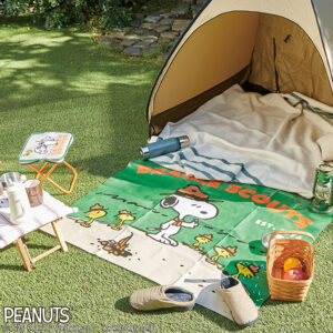 SNOOPY BEAGLE SCOUTS レジャーシート BOOK使用例