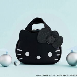 HELLO KITTY × BRILMY リップが縦に収納できる ズボラに優しいミニコスメポーチ BOOK BLACK ver.