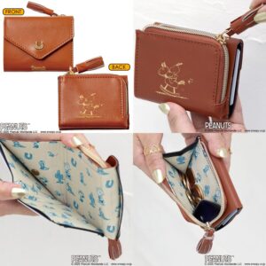 ローソン限定ムック本SNOOPY YEAR OF THE HORSE MINI WALLET BOOK BROWN