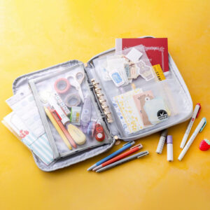 ムック本 みんなのツバメノート クリアポケットが楽しいポーチBOOKの使用例