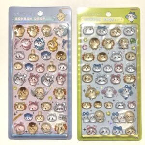 ちいかわ ボンボンドロップシール みんな ニコニコとポーズ