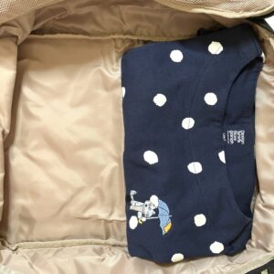 MURAトラベル圧縮ポーチのLサイズの内側の使用例