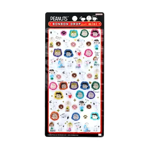 ボンボンドロップシールミニ スヌーピー&フレンズ柄
