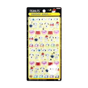 ボンボンドロップシールミニ スヌーピーたくさん柄
