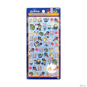 ボンボンドロップシールミニ ズートピア柄
