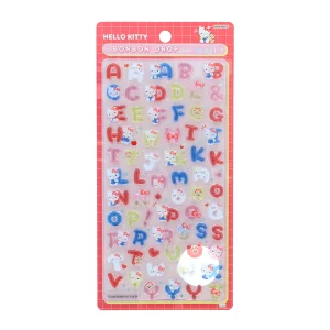 ボンボンドロップシール もじ ハローキティ スタンダード 文字 英字 S8815542 サンスター文具