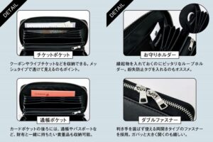 JAM HOME MADE スマートに会計できる 超仕分け財布BOOK BLACK  ver.使用例
